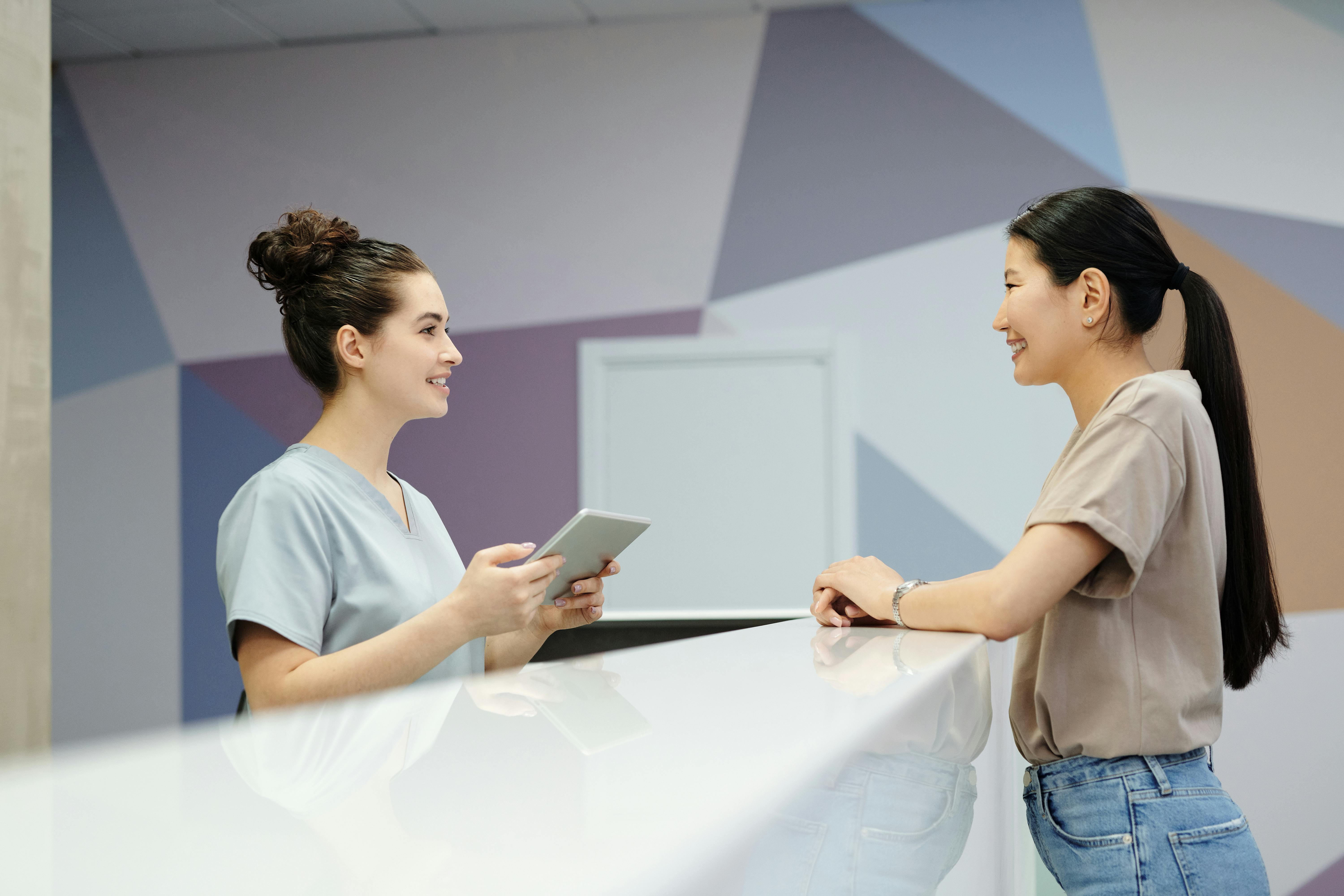 Pharmacist consultation at Heathershaw's Compounding Pharmacy